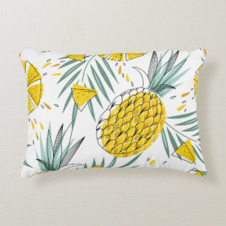 Coussins Décoratifs Ananas juteux : motif vintage brillant.