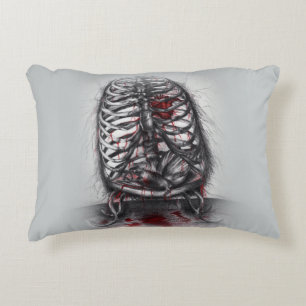 Coussins Décoratifs Anatomie de cage vide Oiseau Cœur Art surréaliste