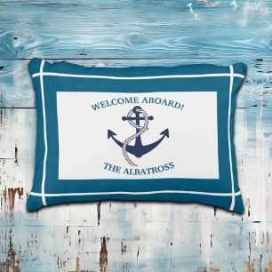Coussins Décoratifs Ancre de bateau Motif nautique personnalisée