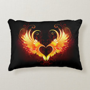 Coussins Décoratifs Angel Fire Heart with Wings