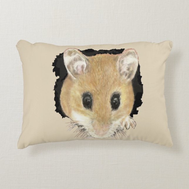 Coussins Décoratifs Animal Art Cute Souris Peeout Aquarelle Art (Devant)
