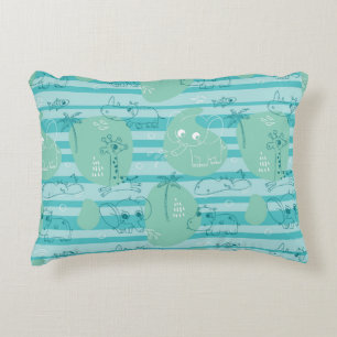 Coussins Décoratifs Animaux mignons jouant avec de l'eau 1