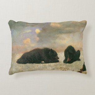 Coussins Décoratifs Animaux vintages, Ours grizzlis par Albert Biersta