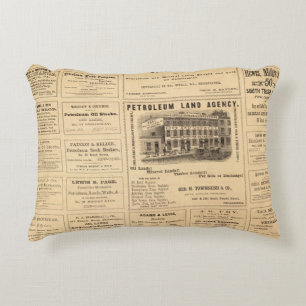 Coussins Décoratifs Annonces de pétrole de New York et de la