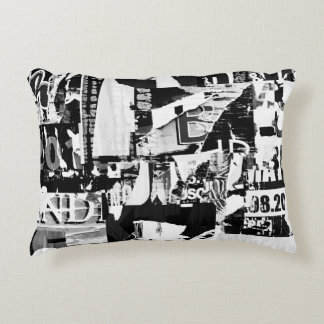 Coussins Décoratifs Annonces publicitaires de rue déchirées collage ba