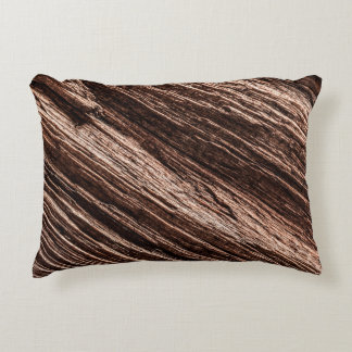 Coussins Décoratifs Antique brown obsolete wooden background. age-old,