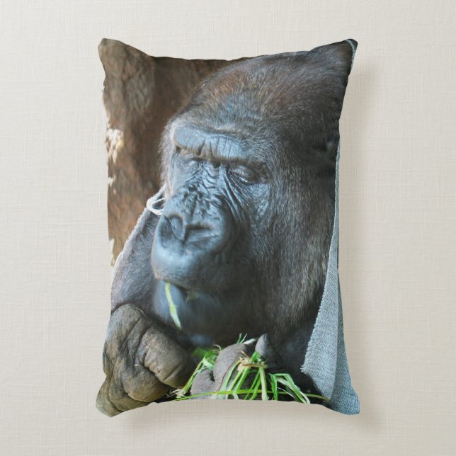 Coussins Décoratifs Ape hood ~ Japonais Gorilla Manger (Devant(Vertical))