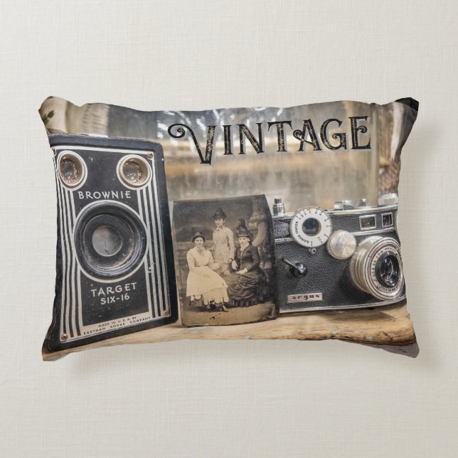 Coussins Décoratifs Appareils photo vintages (Devant)