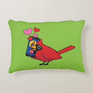 Coussins Décoratifs Appels d'accouplement Cardinal Bird Love