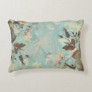 Coussins Décoratifs Aqua Shabby Cottage Dragonfly