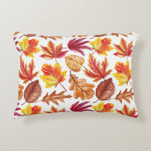 Coussins Décoratifs Aquarelle botanique d'automne, composition transpa