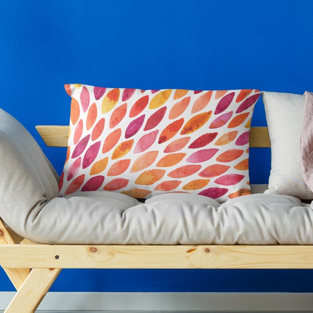 Coussins Décoratifs Aquarelle brosse a éclaté jaune et orange (Créateur téléchargé)