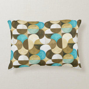 Coussins Décoratifs Aquarelle colorée moderne géométrique transpare