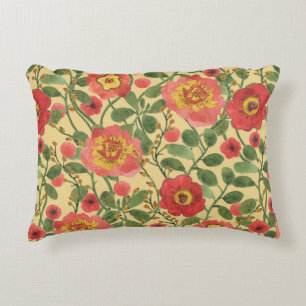 Coussins Décoratifs Aquarelle florale rétro : Élégance intemporelle