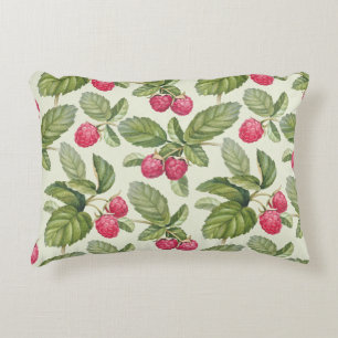 Coussins Décoratifs Aquarelle Framboise Motif sans couture