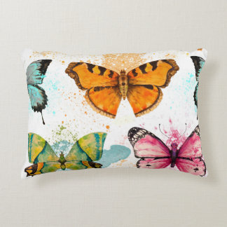 Coussins Décoratifs Aquarelle Papillon Motif sans couture