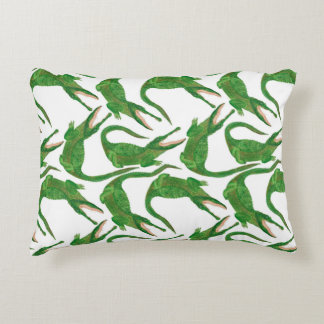Coussins Décoratifs aquarelle peinture sans couture motif avec crocodi