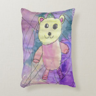 Coussins Décoratifs Aquarelle Princess Bear Nursery Decor