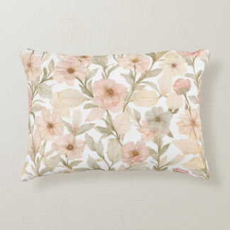 Coussins Décoratifs Aquarelle romantique Floral Motif sans couture à D