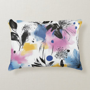 Coussins Décoratifs Aquarelle vintage Floral Abstrait Motif (11)