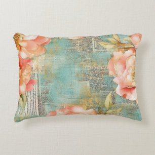 Coussins Décoratifs Aquarelle vintage Floral Abstrait Motif (15)