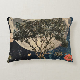 Coussins Décoratifs Arbre et fleurs de la lune