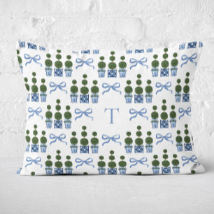 Coussins Décoratifs Arbre topiaire en chinoiserie avec monogramme et n