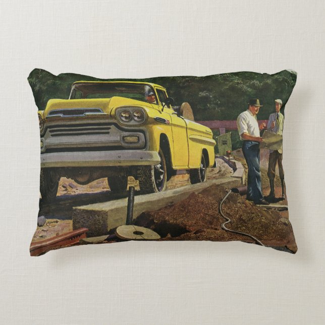 Coussins Décoratifs Architecte d'entreprise vintage Entrepreneur de co (Devant)