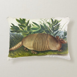 Coussins Décoratifs Armadillo à nez long, à neuf bandes, par Audubon