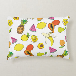 Coussins Décoratifs Arrière - plan aux fruits juteux. Patte de fruits