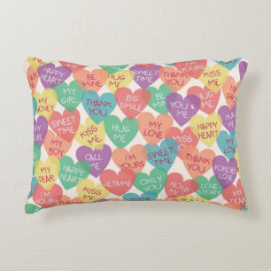 Coussins Décoratifs Arrière - plan de forme d'amour