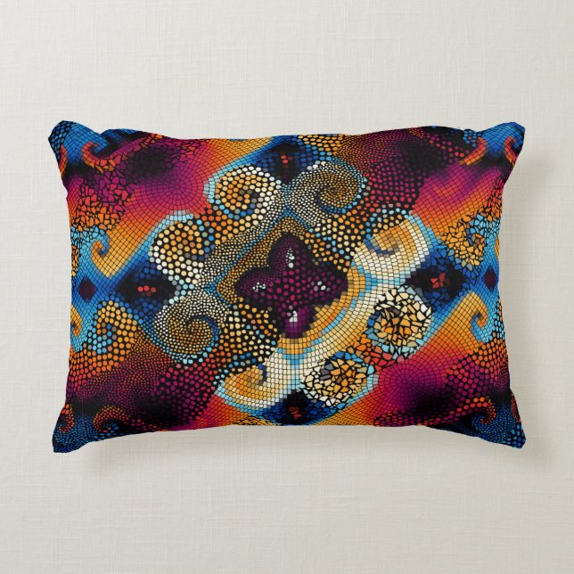 Coussins Décoratifs Arrière - plan de texture sans soudure. Ondes diag (Devant)