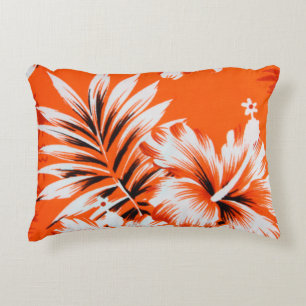 Coussins Décoratifs Arrière - plan hawaïen de fleur de ketmie