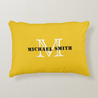 Coussins Décoratifs Arrière - plan Monogram Deep Lemon