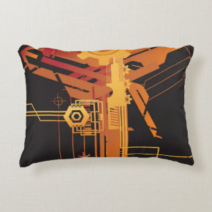 Coussins Décoratifs Arrière - plan tramé technique