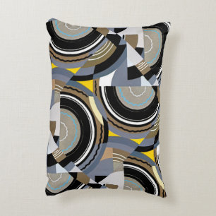 Coussins Décoratifs Art Déco vintage pochoir jazz formes géométriques