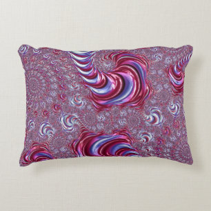 Coussins Décoratifs Art fractal vibrant brillant funky tripant en spir