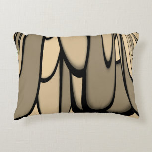 Coussins Décoratifs Art Moderne Fondre des teintes Brown