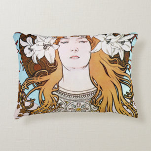Coussins Décoratifs Art nouveau - Alphonse Mucha - Sarah Bernhardt