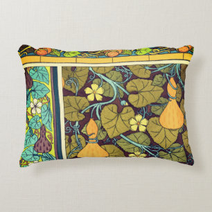 Coussins Décoratifs Art nouveau automne floral élégant gourde rouge vi