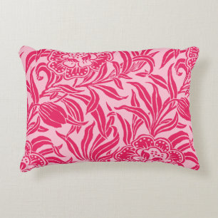 Coussins Décoratifs Art Nouveau floral botanique vintage motif rose