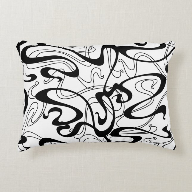 Coussins Décoratifs Art Nouveau seamless pattern. Curl texture in vint (Devant)