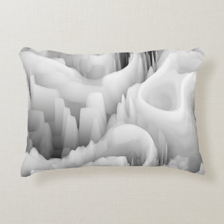 Coussins Décoratifs art onde fractale abstraite fond monochrome flou