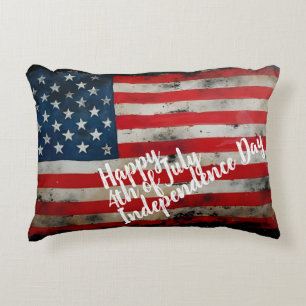 Coussins Décoratifs Art patriotique du 4 juillet jour de l'indépendanc