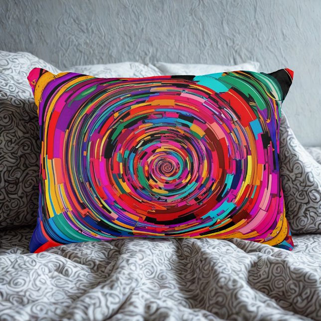 Coussins Décoratifs Art Spirale Vibrant (Créateur téléchargé)