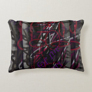 Coussins Décoratifs Artiste Rebelle - Texte & Graffiti Design Abstrait