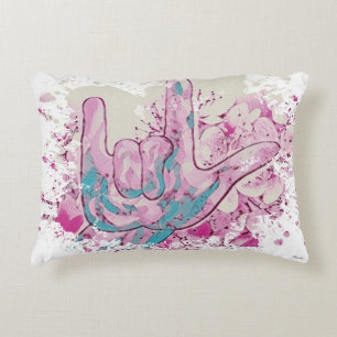 Coussins Décoratifs ASL I Love You Color Burns