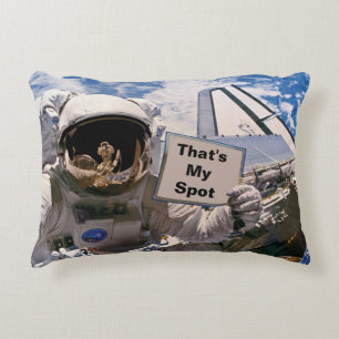 Coussins Décoratifs Astronaute de la NASA tenant un panneau - Ajouter