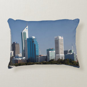 Coussins Décoratifs Australie, Perth, ciel de la ville depuis la riviè