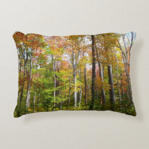 Coussins Décoratifs Automne Forêt I Automne Paysage Photographie